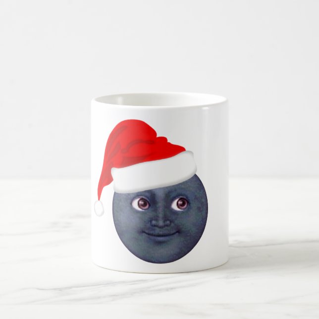 Tasses d'Emoji de lune de Noël (Centre)