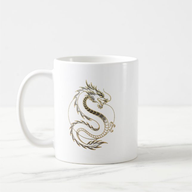 Tasses Dragon Or Asie (Gauche)
