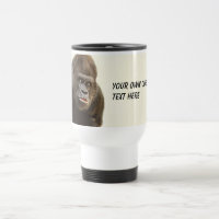 Tasses drôles de coutume de gorille