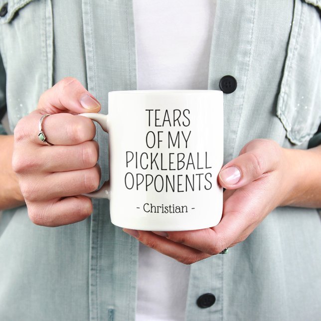 Tasses drôles de mes adversaires de pickleball Mug (Créateur téléchargé)