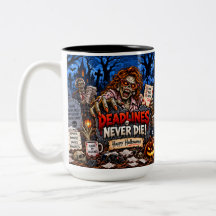 Tasses Drôles d'Halloween de 15 oz - Les Délais ne