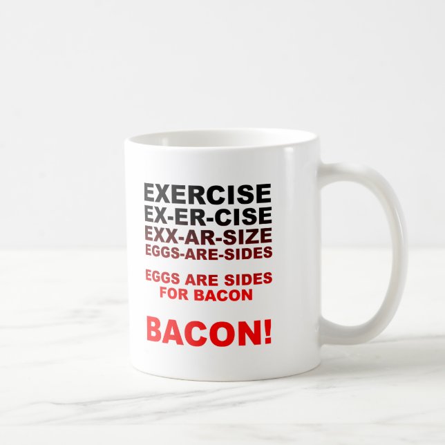 Tasses Drôles Œufs Pour Bacon (Droite)