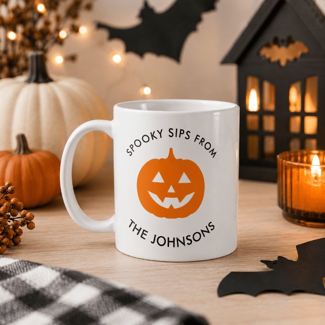 Tasses effrayantes minimalistes pour Halloween – P (Créateur téléchargé)