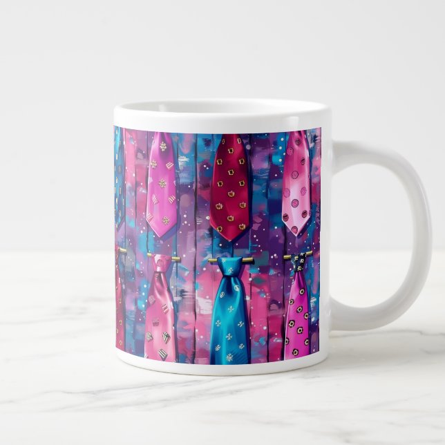 Tasses en céramique géantes Collection de cravates (Droite)