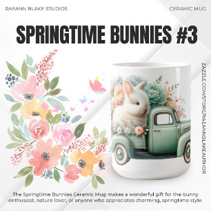 Tasses en céramique Lapins de printemps #3