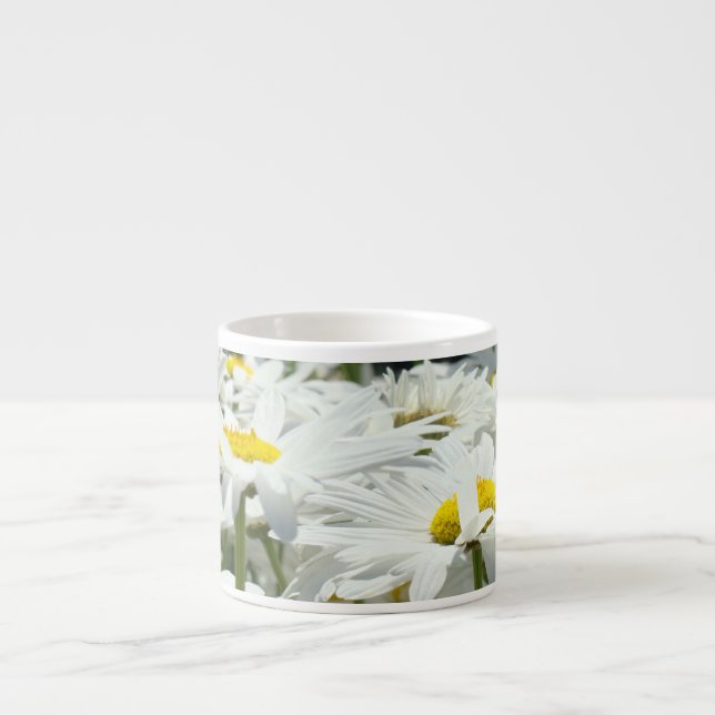 Tasses espresso Fleurs de Marguerite Blanche Margu (Devant)