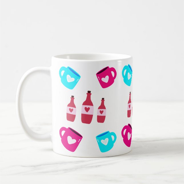 Tasses et bouteilles de la Saint-Valentin  (Gauche)