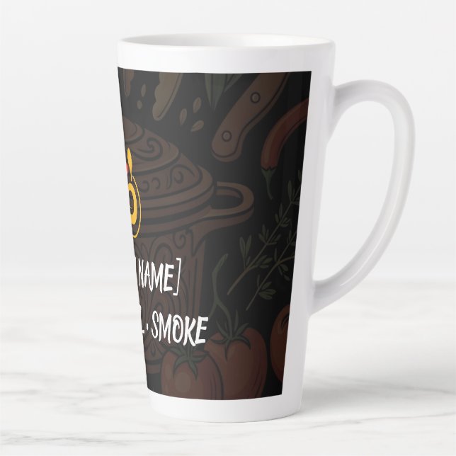 Tasses et mugs à latte personnalisés pour chef - C (Droite)