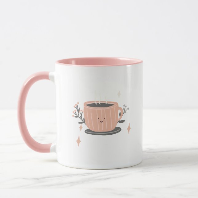 Tasses et mugs à texture rose (Gauche)