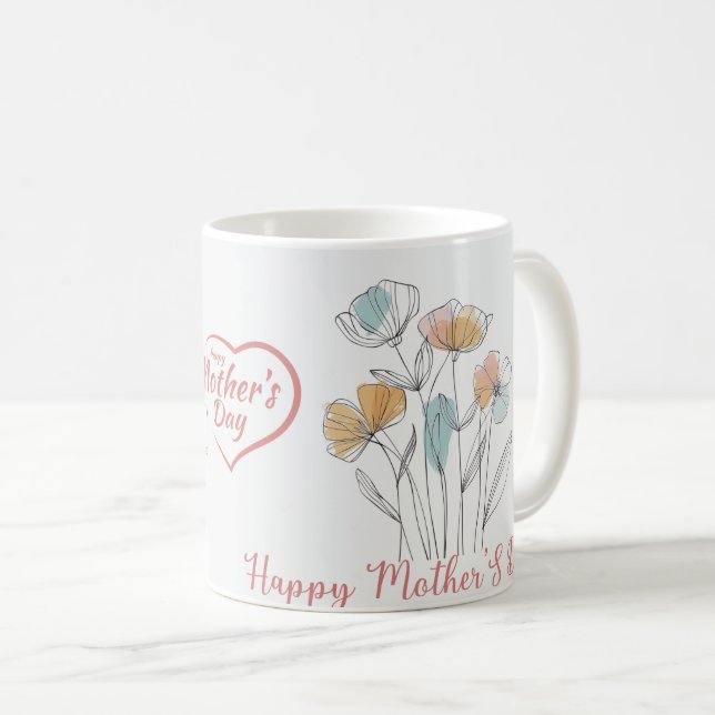 Tasses et mugs Bonne Fête des Mères (Devant droit)