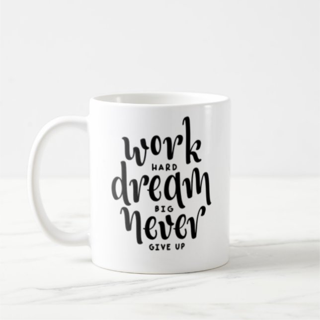 Tasses et mugs simples citation noire (Gauche)