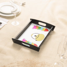 Tasses et plateau de portion d'impression de