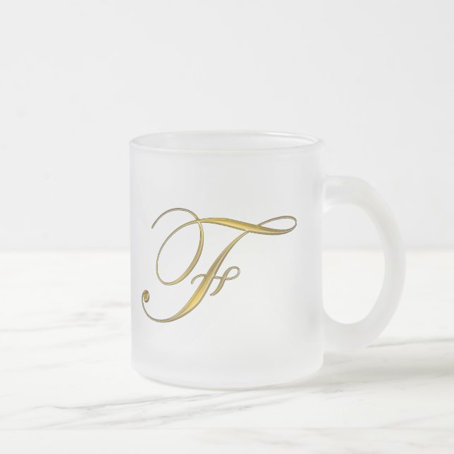 Tasses et Steins du monogramme F d'or (Droit)