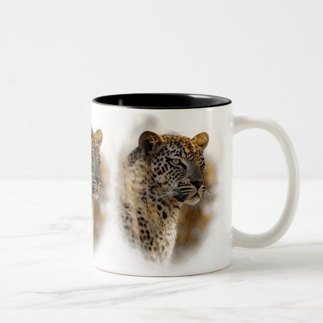 Tasses et tasses de safari de léopard (Droit)
