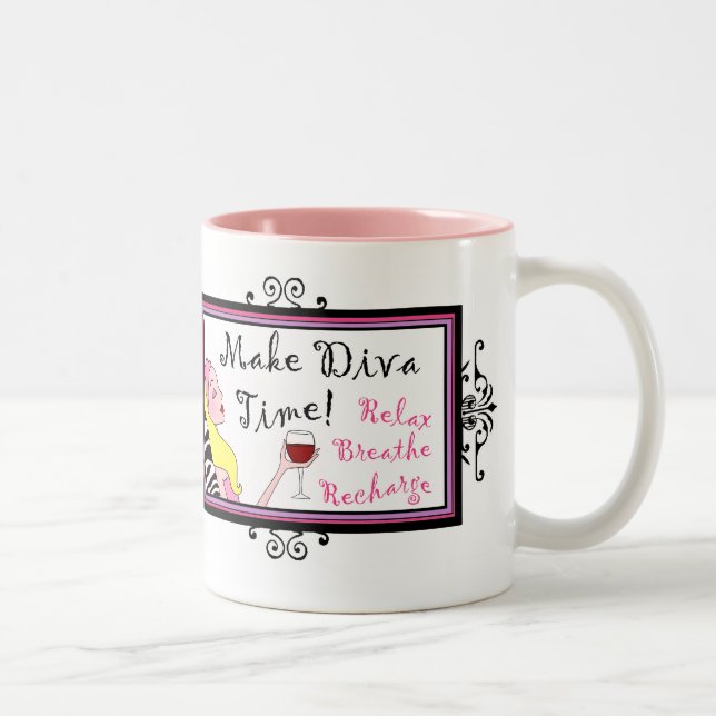Tasses "Faire le temps de la diva"/ Relax (Droit)