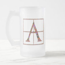 Tasses faites sur commande d'un monogramme "de