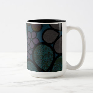 Tasses florales texturées multicolores modernes