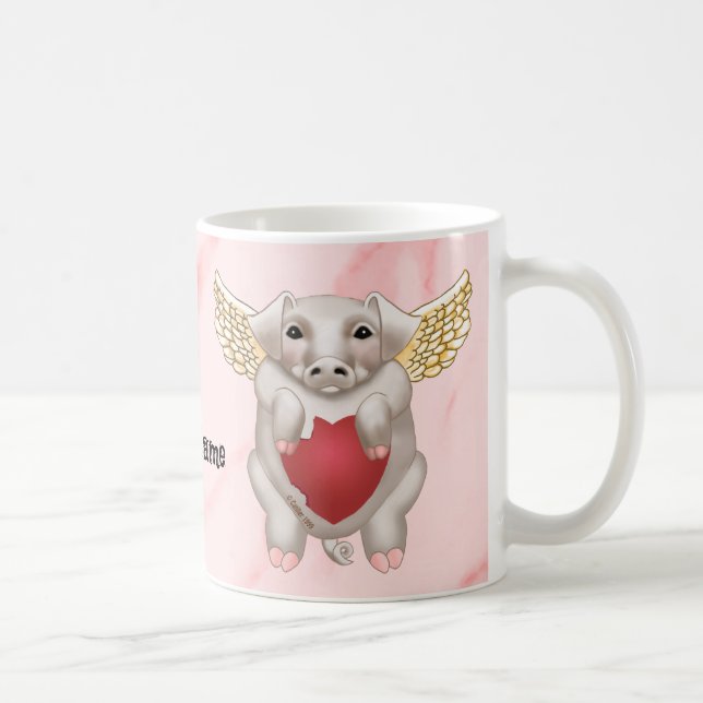 Tasses Flying Pig Love (Droite)