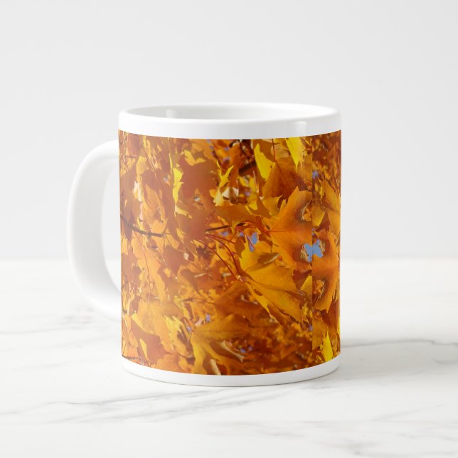Tasses géantes Feuilles d'automne Orange Doré Auto (Devant gauche)