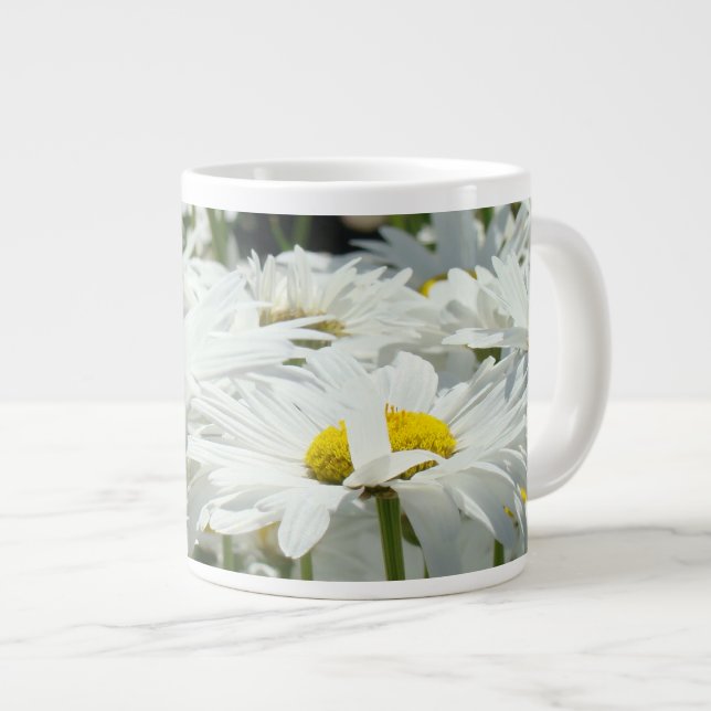 Tasses géantes grandes marguerites cadeau de Noël  (Devant droit)