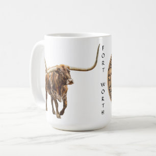 Tasses graphiques Fort Worth Stock Yards Texas sur