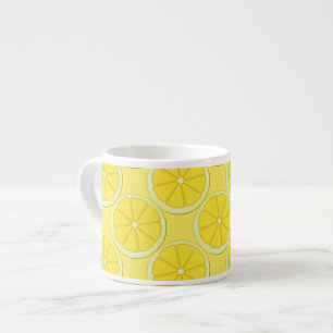 Tasses jaunes de café express de porcelaine tendr