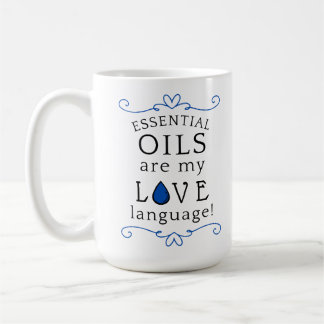 Tasses Les huiles sont mon langage de l'amour Navy