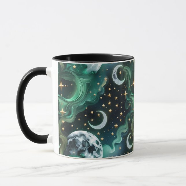 Tasses – Luxe Phase Lunaire Vert Emeraude (Gauche)