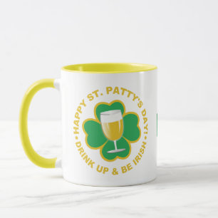 Tasses monogramme personnalisées pour la Saint-Pat