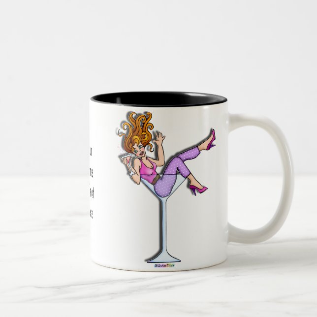 Tasses, Mugs - Fille dans un verre à Martini, Lil  (Droit)