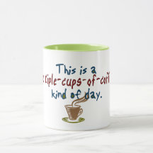 Tasses multiples de jour de café