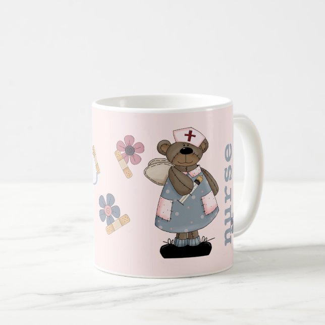 Tasses nommées de cadeau de conception d'ours de (Devant droit)