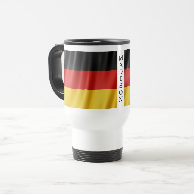 Tasses nommées faites sur commande de drapeau (Devant gauche)