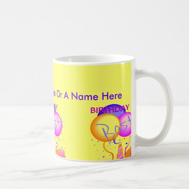 Tasses personnalisées d'anniversaire (Droite)