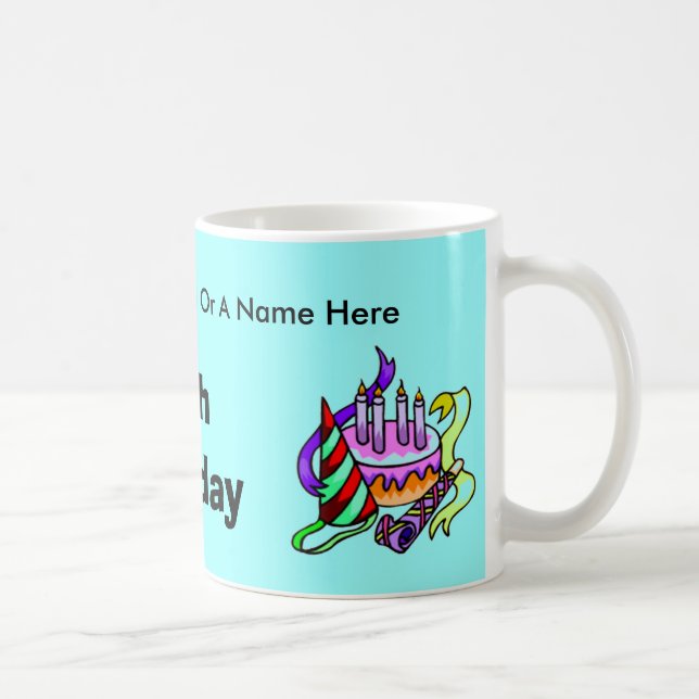 Tasses personnalisées d'anniversaire (Droite)
