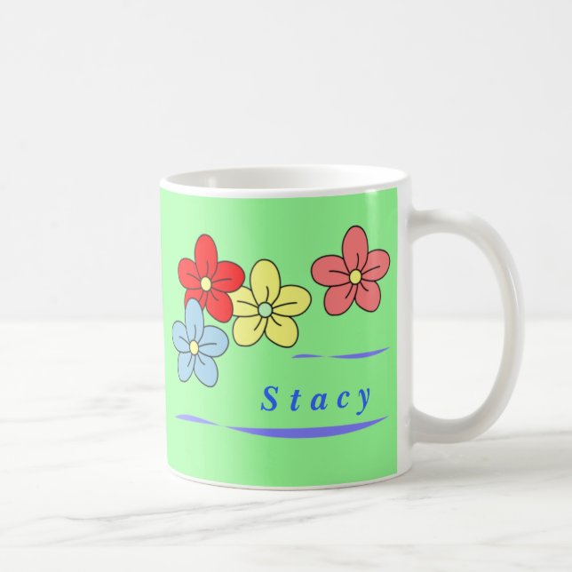 Tasses personnalisées de fleur (Droite)