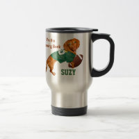 Tasses personnalisées de teckel du football