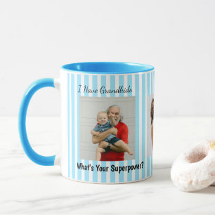 Tasses Personnalisées Drôles Grands-Parents Rayure