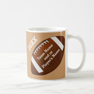 Tasses PERSONNALISÉES du football de cadeaux