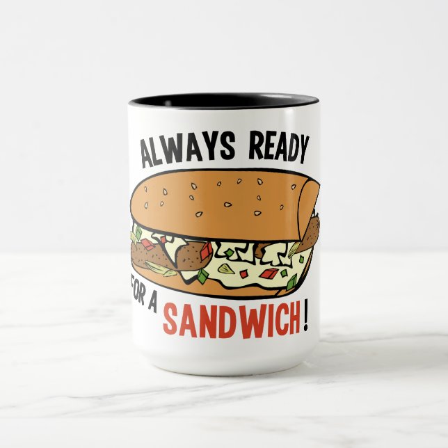 Tasses personnalisées pour sandwich (Centre)