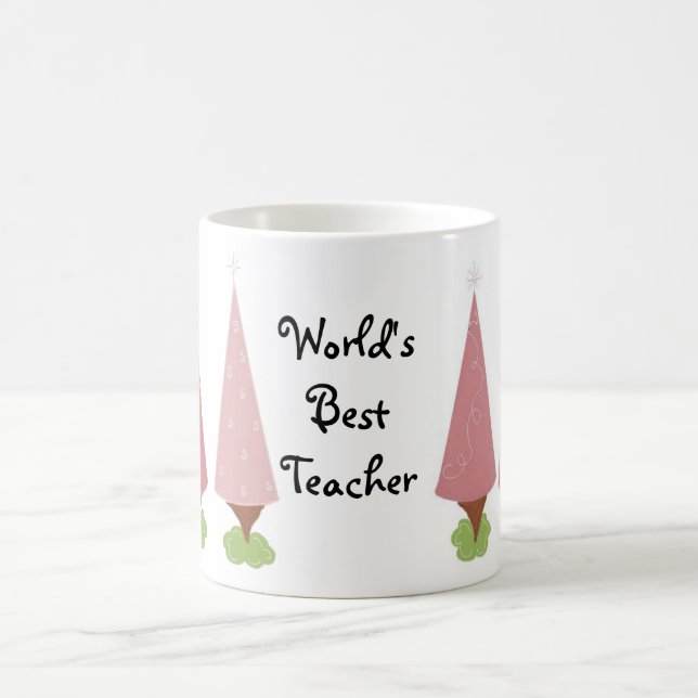 Tasses pour enseignants - Arbres roses (Centre)