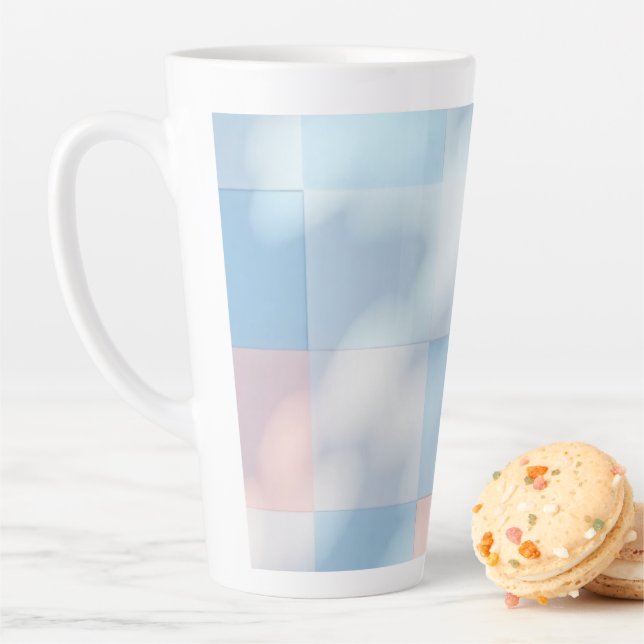 tasses rose pastel et bleu clair (En situation)