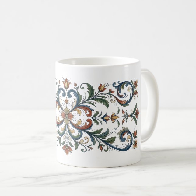 tasses rosemaling (Devant droit)