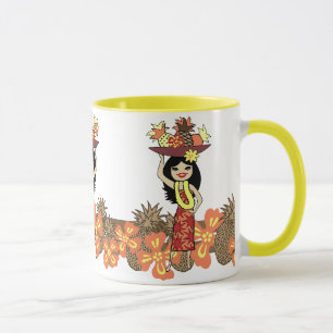Tasses tropicales de Luau à l'ananas