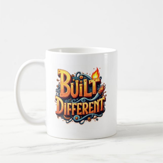 Tasses Underdogs Built Different – Café de Motivat (Gauche)
