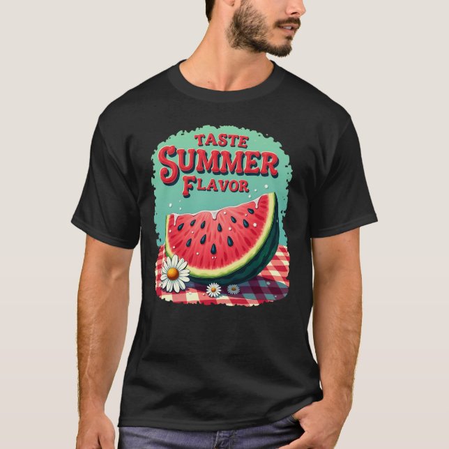 Taste Summer Flavor T-Shirt Pastèque  (Devant)
