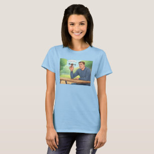 Tastes comme Poulets femmes bleu T-shirt