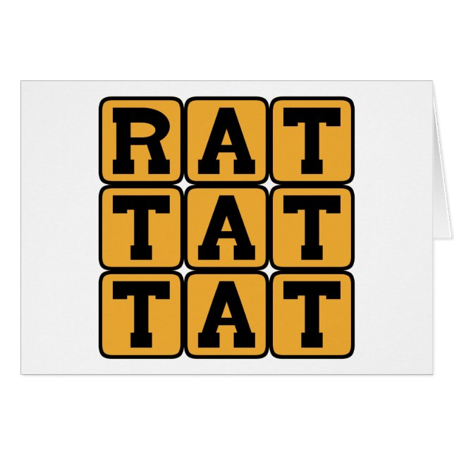 Tat de rat, Motif de tambour (Devant horizontal)