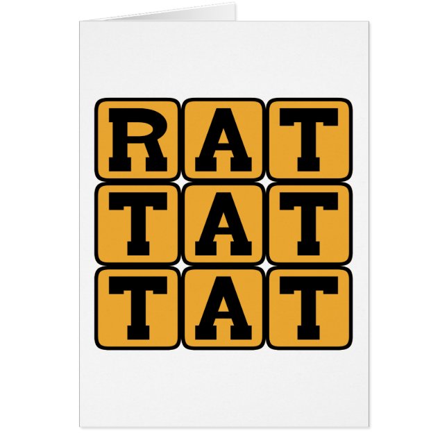 Tat de rat, Motif de tambour (Devant)