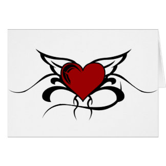 Tatouage à ailes de coeur